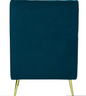 Regent Velvet Wing Chair in Teal Blue Colour